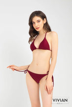 Load image into Gallery viewer, Bikini Basic (Top &amp; Bottom) - Bordeaux Red - VS034_BX
